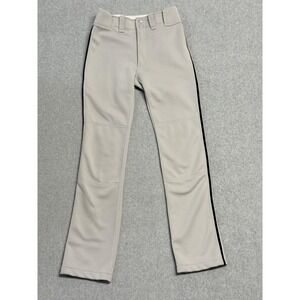 Mizuno Performance Baseball Pants Youth Large‎ 26-28 Gray Black Stripe Boys